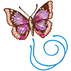 Butterfly Embroidery Design 9 Butterfly Embroidery Design 9
